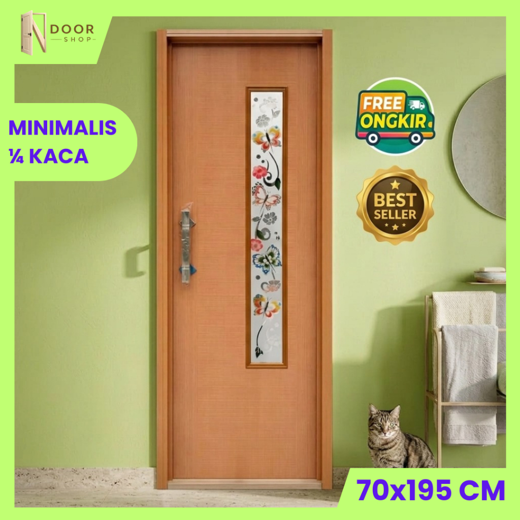 Pintu Kamar Mandi PVC Minimalis