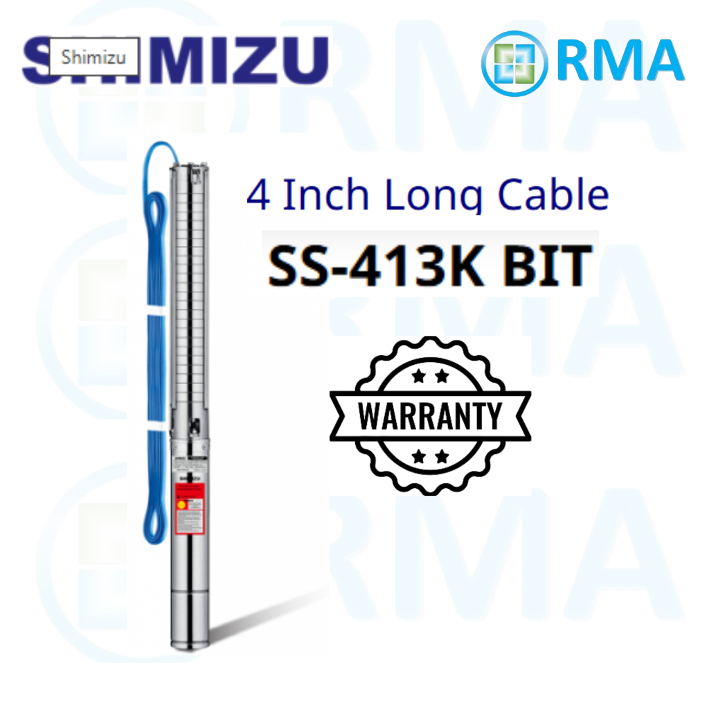 Pompa Celup SS 413K BIT 3/4HP Shimizu Submersible Pump 4 inch Batam (garansi)