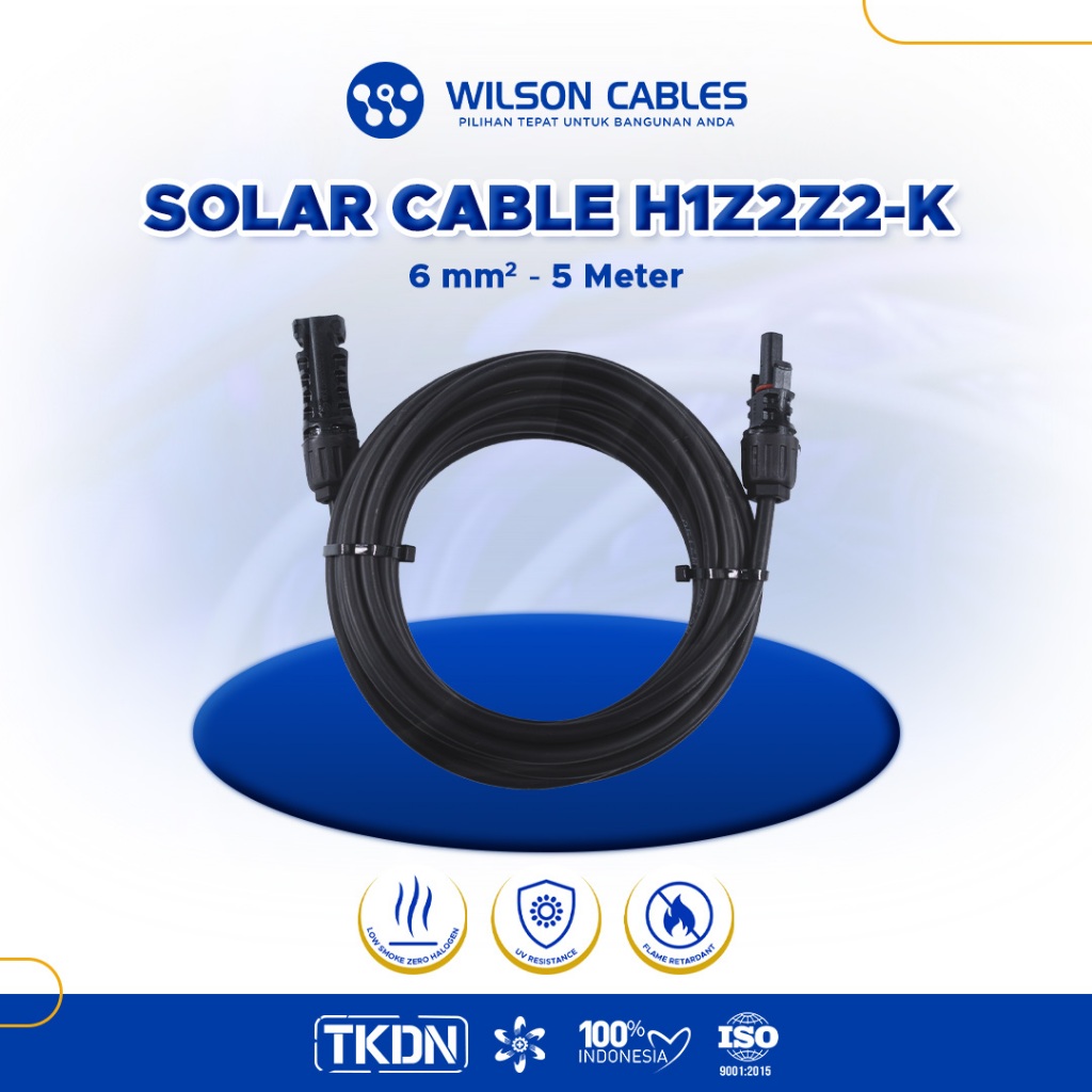 WILSON CABLES - SOLAR CONNECTOR 1x6 mm² (5 Meter) - Kabel Solar