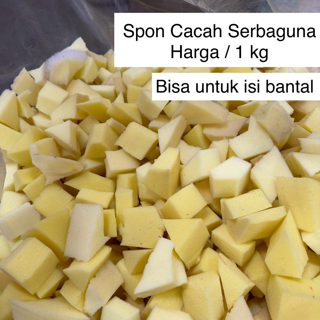 Busa Spon Cacah Isi Bantal Busa Sisa Potong Limbah Busa