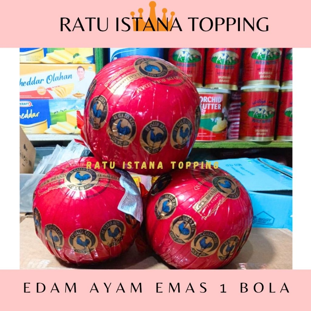 KEJU EDAM AYAM EMAS KEJU BOLA EDAM CHEESE BALL KEJU TUA KEJU APEL 1 BOLA