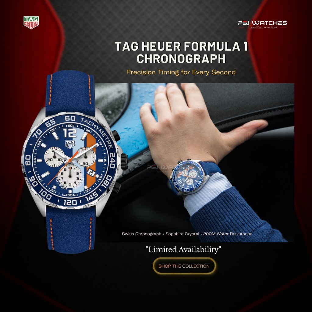 TAG HEUER Gulf Men’s Formula 1 Chronograph - CAZ101N.FC8243