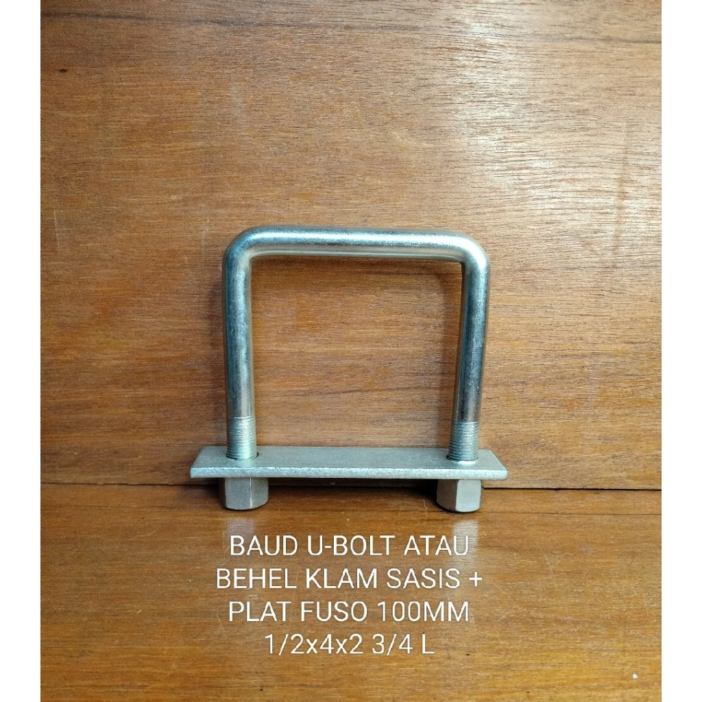 BAUD U-BOLT ATAU BEHEL KLAM SASIS + PLAT FUSO