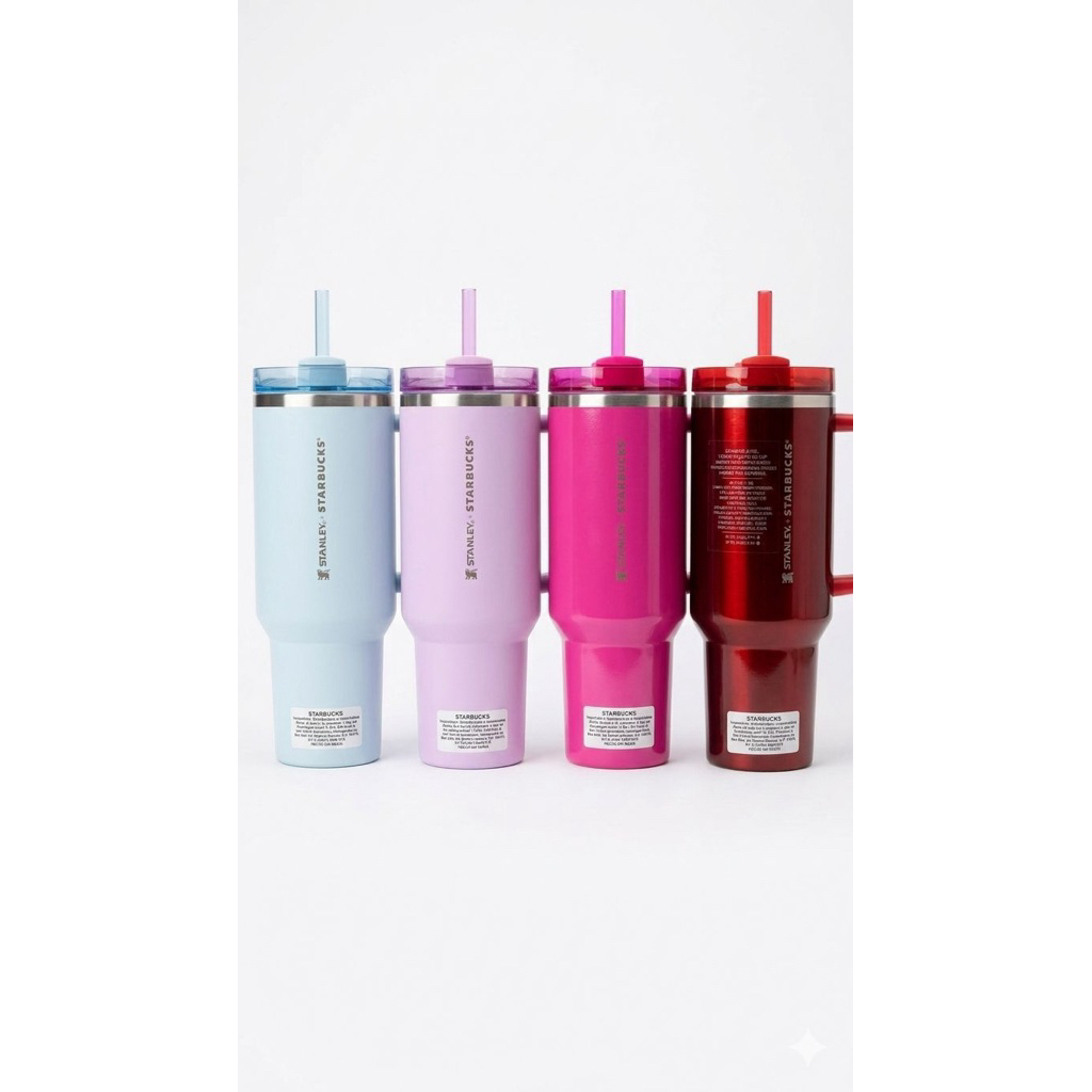 Tumbler Stanley x Starbucks Quencher Tumbler 40oz - Tumbler Viral Starbucks x Stanley