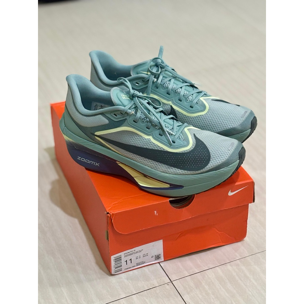 Nike zoom fly 6 original 100% size 45 bekas pemakaian 15km