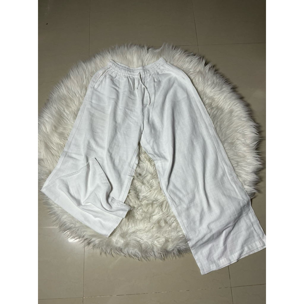 Preloved Kulot Linen Broken White [BACA DESKRIPSINYA ‼️]