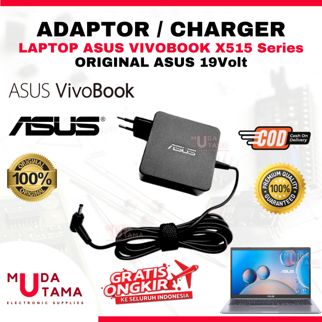 Adaptor Charger Laptop ASUS Vivobook X515 Series - Adaptor Laptop ASUS Vivobook X515 Series - Adapto