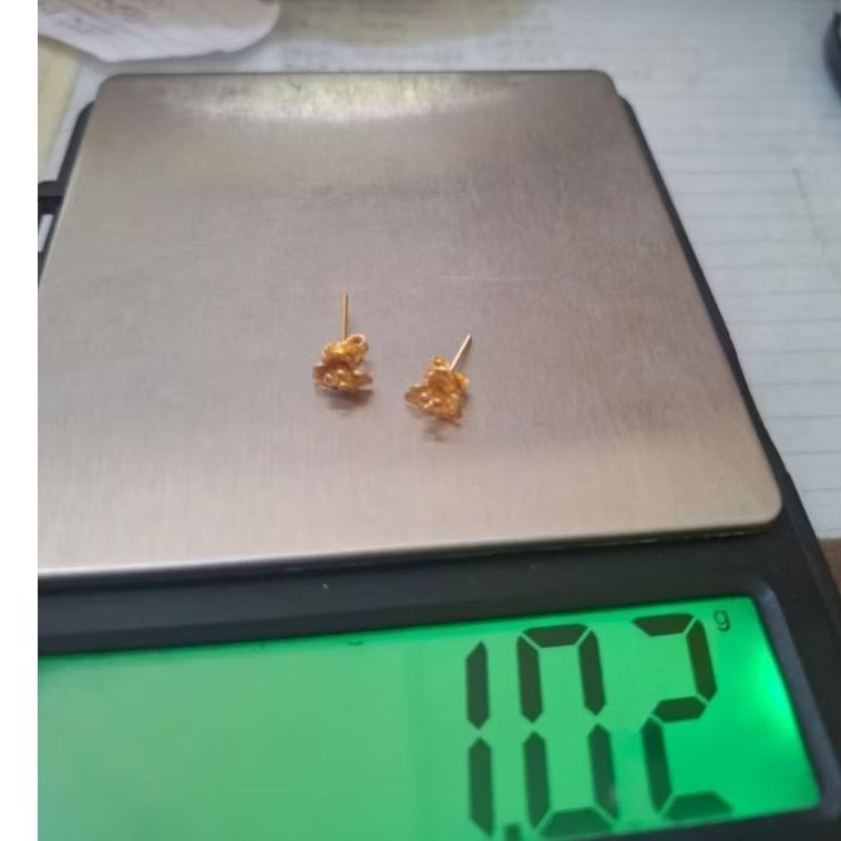 anting gold - emas 22k - kadar 700 - harga murah disc