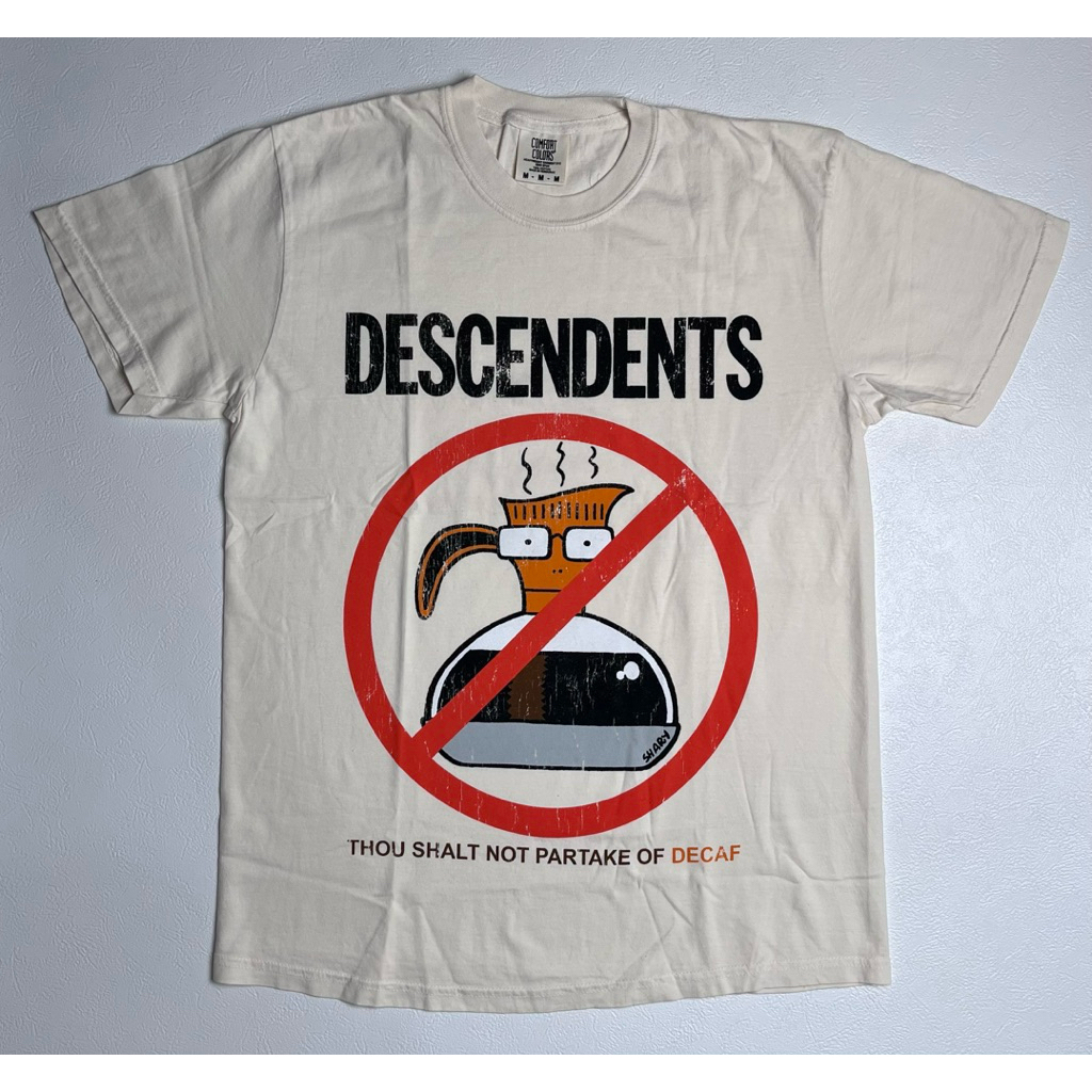 Kaos import original Band Descendents Decaf ivory color