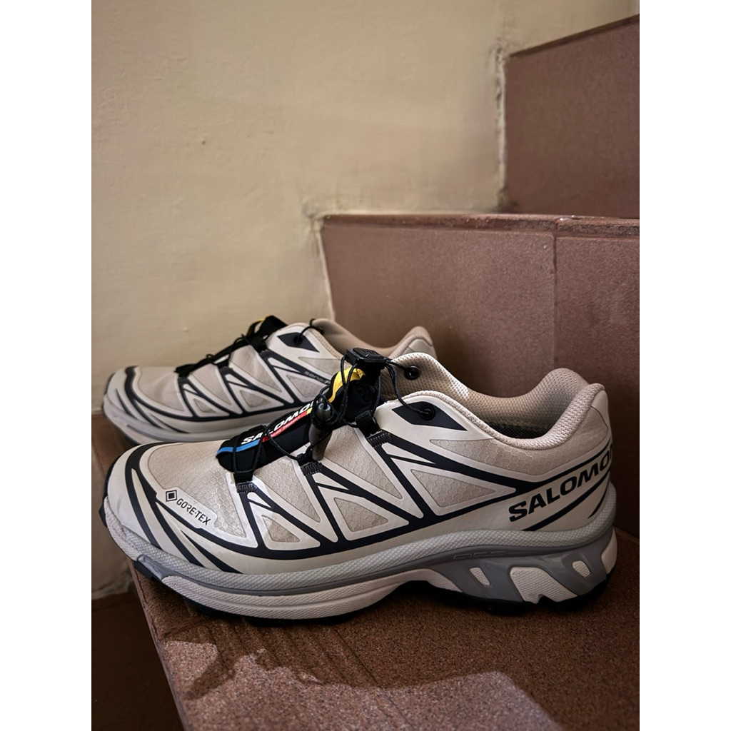 Salomon XT-6 GTX Lunar Rock Black Magnet Size 40 Original Second