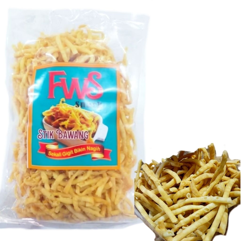 Snack Stick Bawang Gurih Camilan Kripik Kriuk Fws Food
