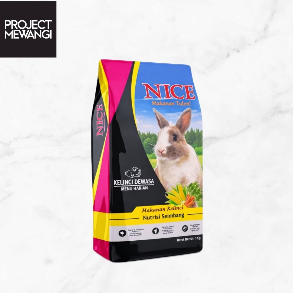 Pakan kelinci Nice Rabbit Pelet Kelinci Nice rabit 1kg