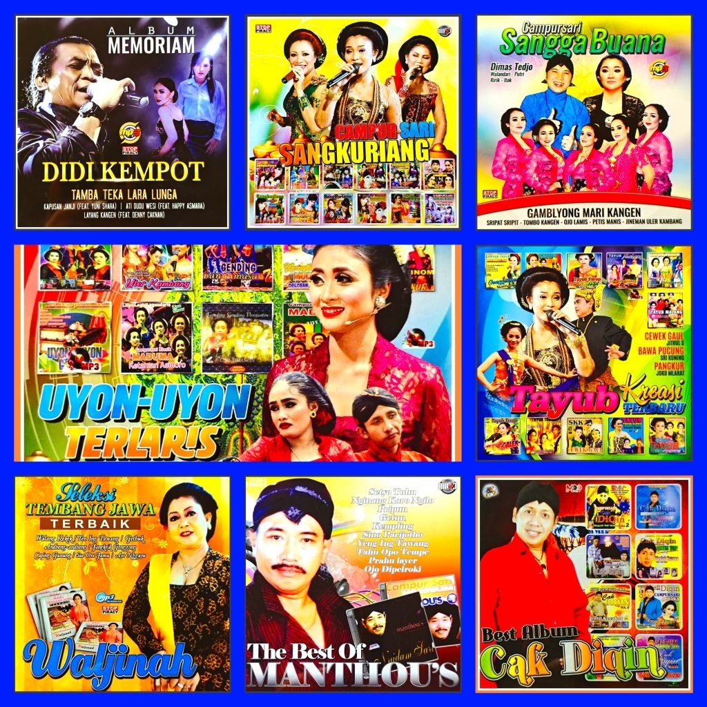 Kaset MP3 Lagu Jawa Campursari Didi Kempot- Manthous- Waljinah- Cak Dikin- Sangkuriang- Sangga Buana