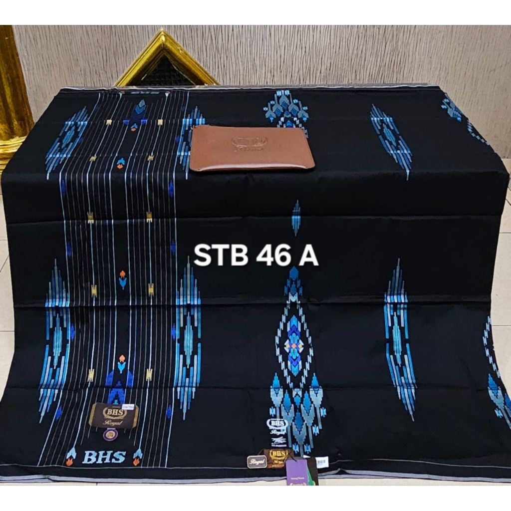 Sarung BHS Royal STB Gold Kombinasi Hitam Emas Premium Mercerized Jahit Tengah ATBM Limited