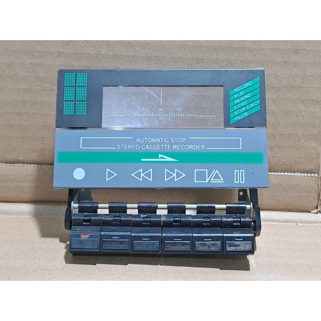 Tut Mekanik Kaset Pita Tape Deck With Cover * Promo *