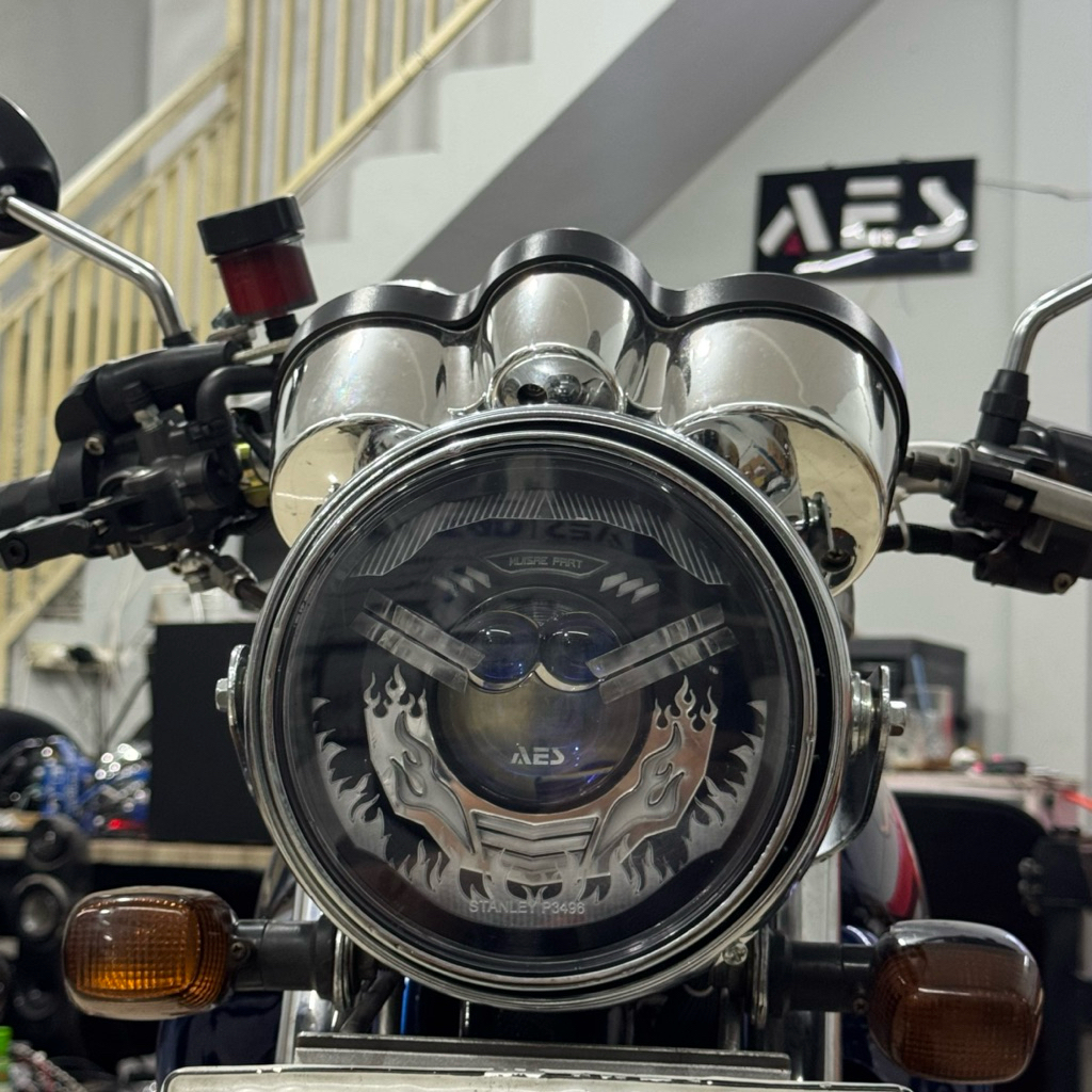 LAMPU DEPAN NINJA SS SHROUND API BILED AES TURBO PREMIUM SV