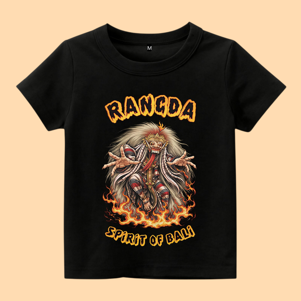 Baju Kaos anak Rangda Spirit of Bali Ratu leak Mitologi Bali