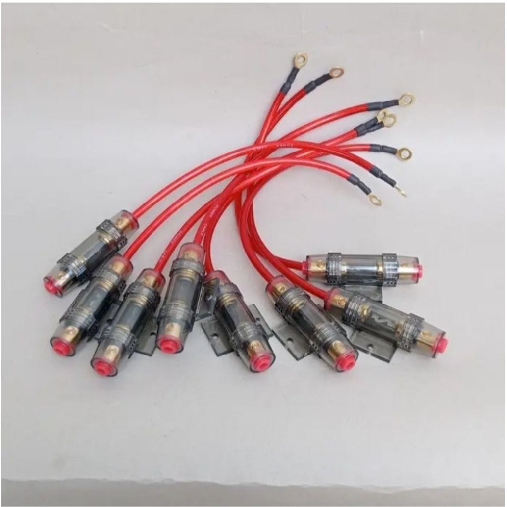 Sikring fuse botol audio mobil lengkap kabel + skun