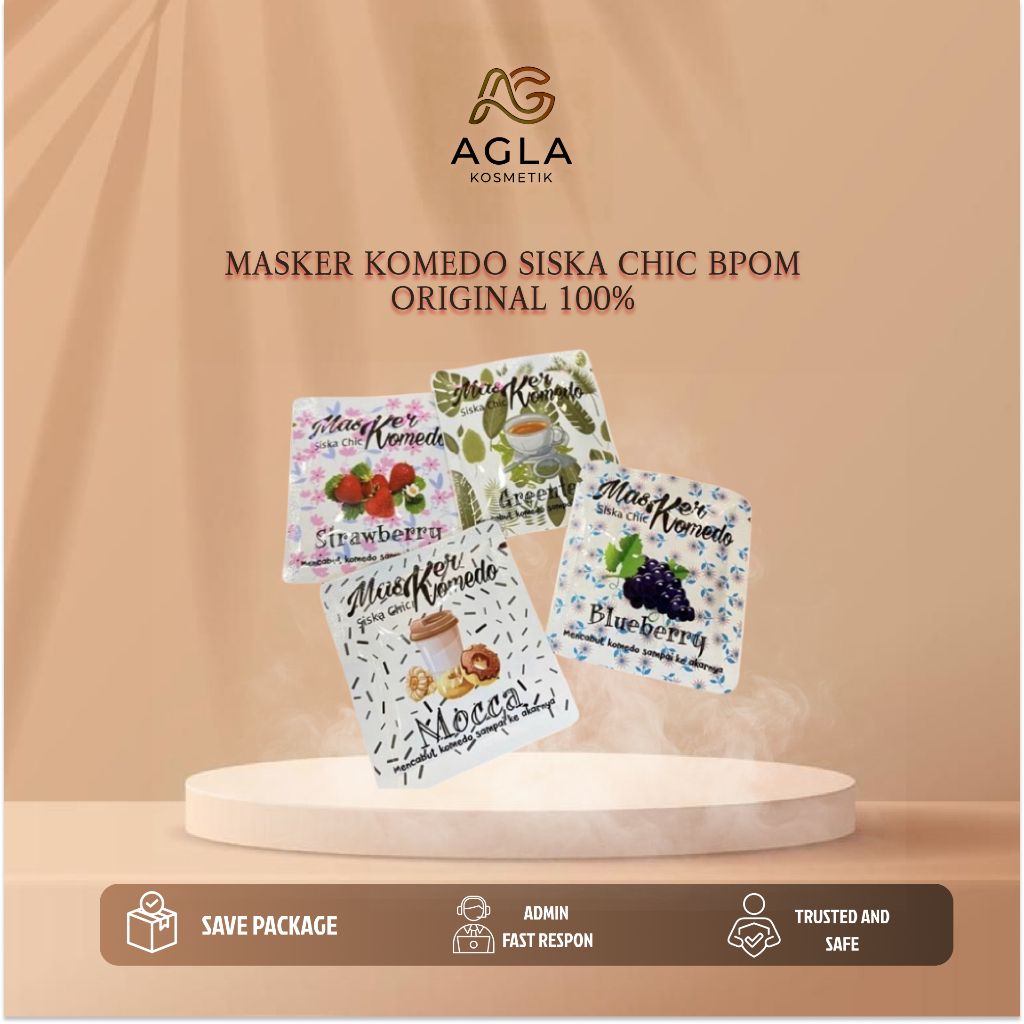 AGLA MASKER KOMEDO SISKA CHIC BPOM ORIGINAL 100%