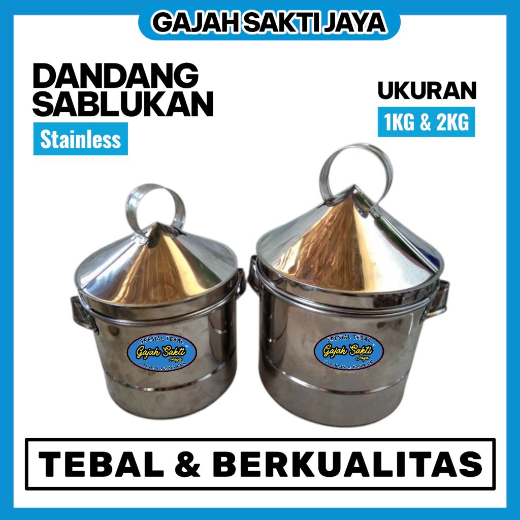 DANDANG KUKUS NASI STAINLES 1KG 2KG