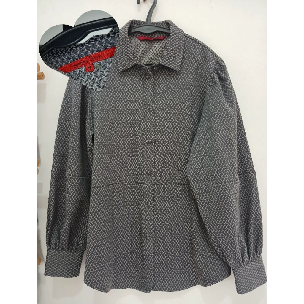 Grey Chevron Benang Jarum