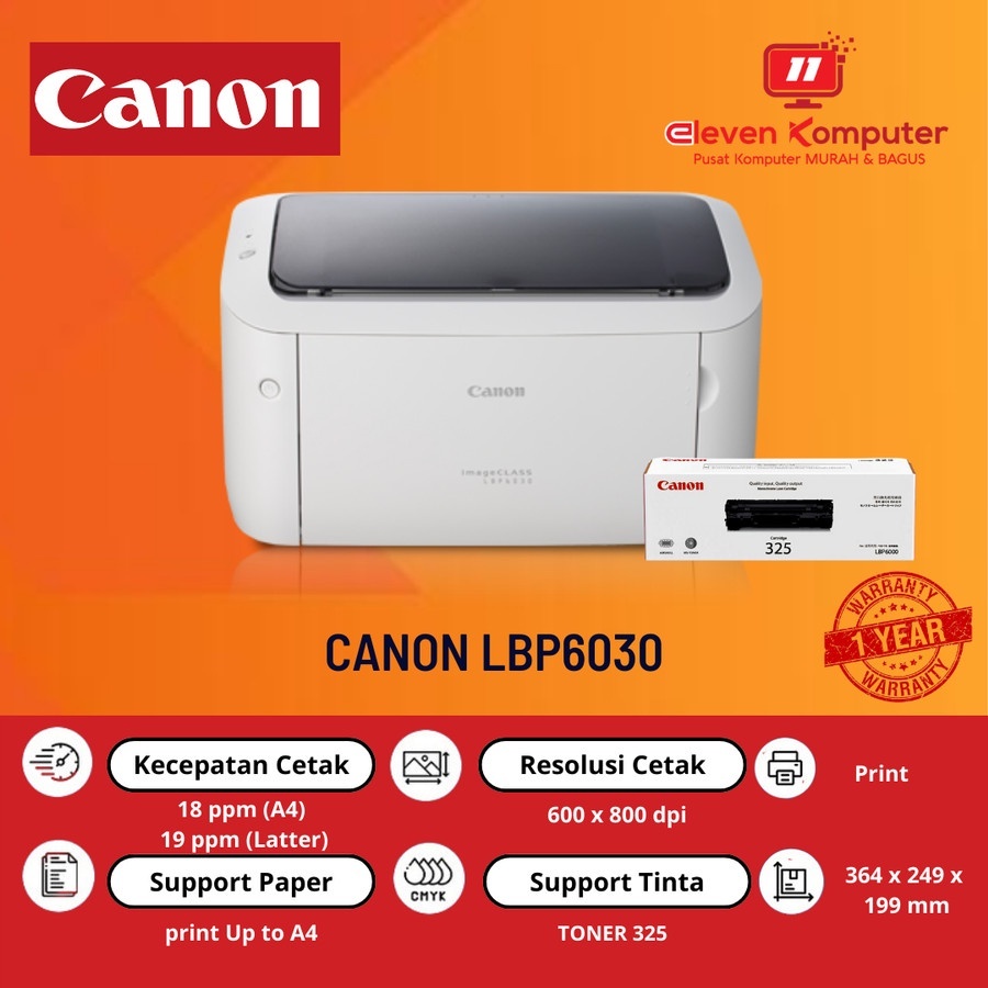 Printer Canon Laserjet  6030 (BEKAS)