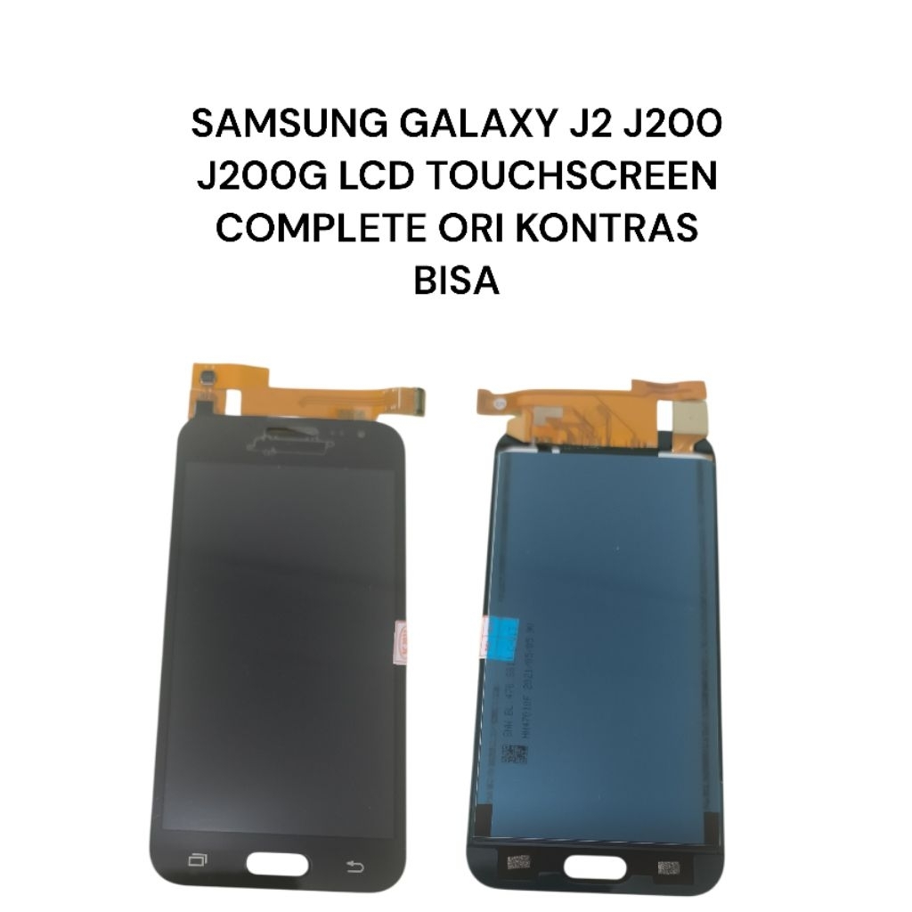 SAMSUNG GALAXY J2 J200 J200G LCD TOUCHSCREEN COMPLETE ORI KONTRAS BISA