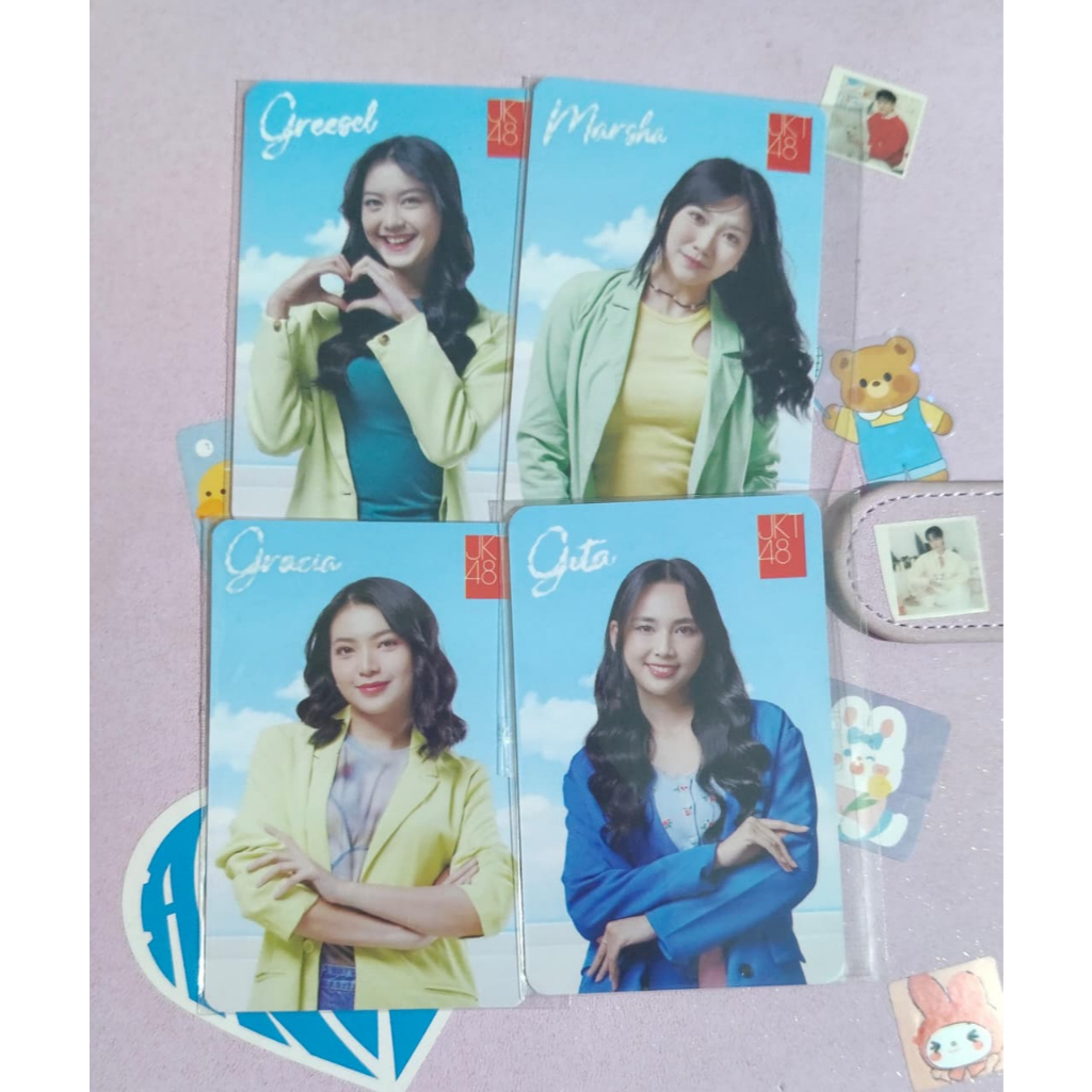 Photocard JKT48 Gita, Greesel, Gracia, dan Marsha J-Trust