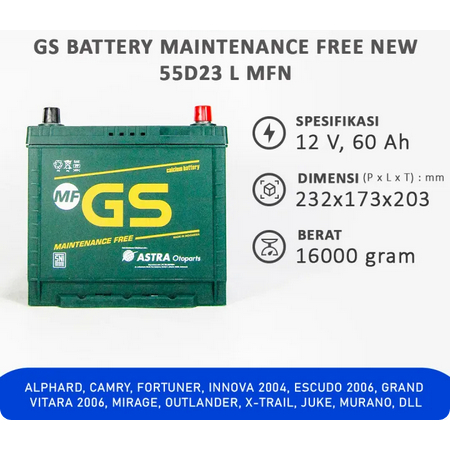 BATTERY 55D23L