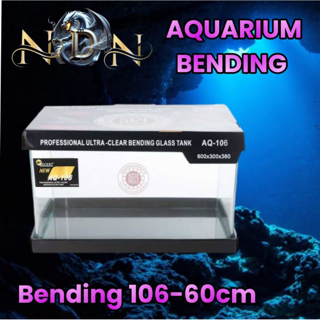 Aquarium Bending Recent RC 106 [60cm x 30cm x 36cm] (64L) - Standar