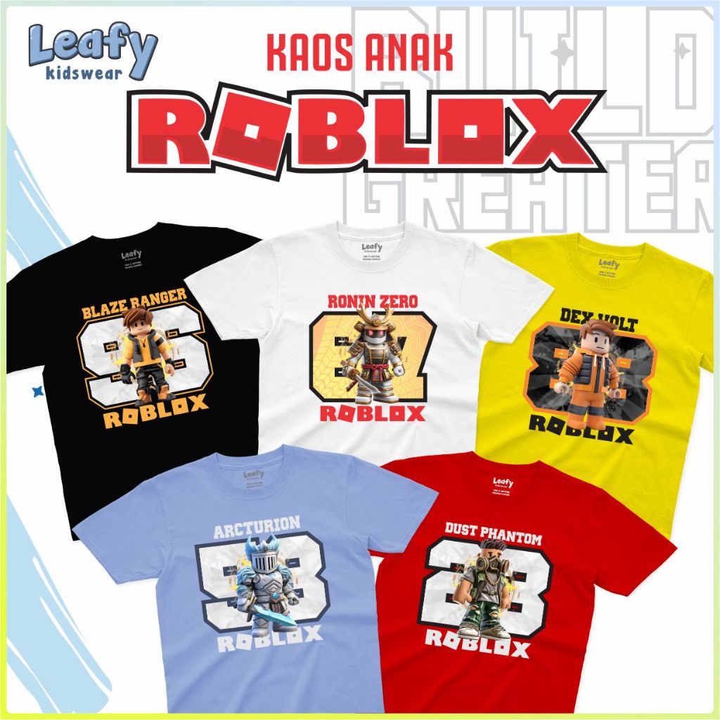 KAOS ROBLOX NUMBER KAOS ANAK ROBLOX ANGKA - Leafy Kidswear