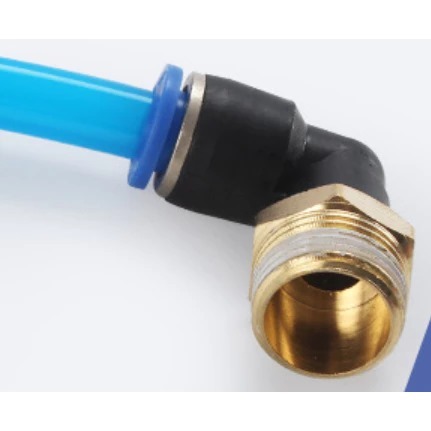 FITTING PNEUMATIC ELBOW NEPEL PNEUMATIC L 1/8 SELANG 12MM PL12-01