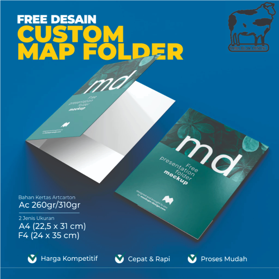 Map Folder sekolah, kantor, rekam medis, map ppdb uk.  (A4/F4)