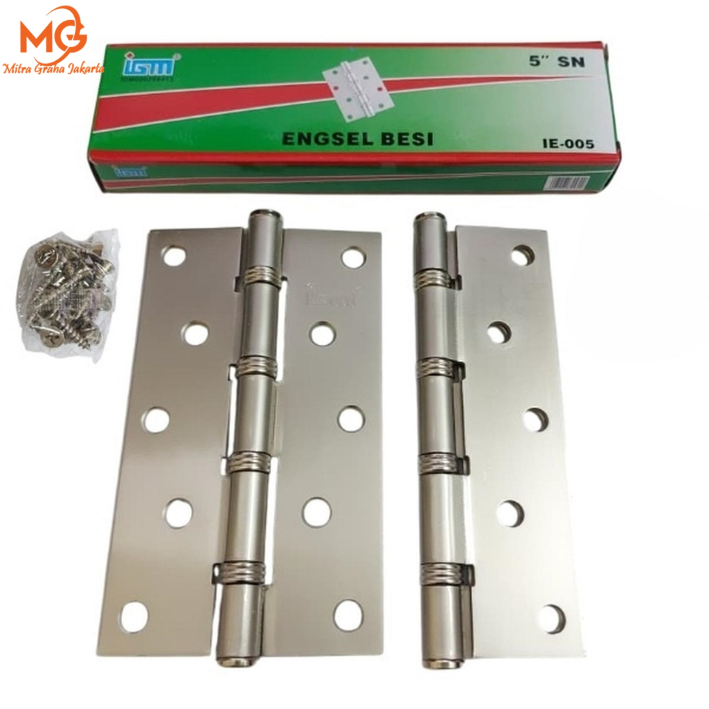 GROSIR Engsel Tebal Stainles 5" Inch Bagus / Engsel Pintu Jendela Stenlis IGM MG