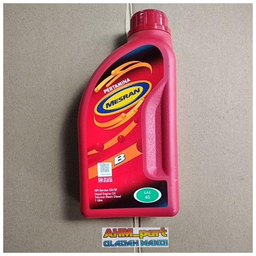 Oli mesran B 1liter oli diesel asli PERTAMINA