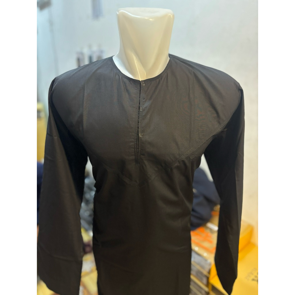 gamis omani muzdalifa by allebas oblong non manset muslim dewasabahan katun oman