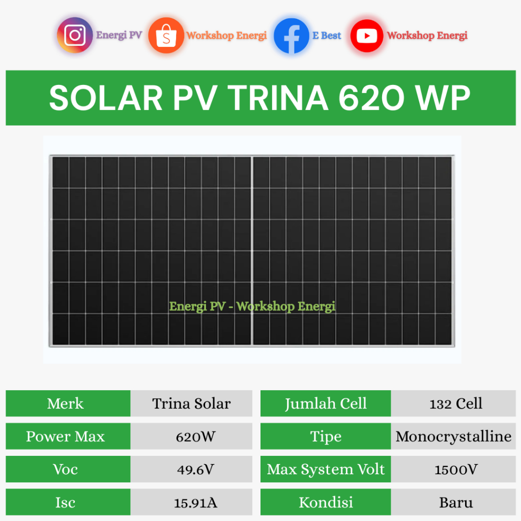 Solar Panel Trina 620 Wp