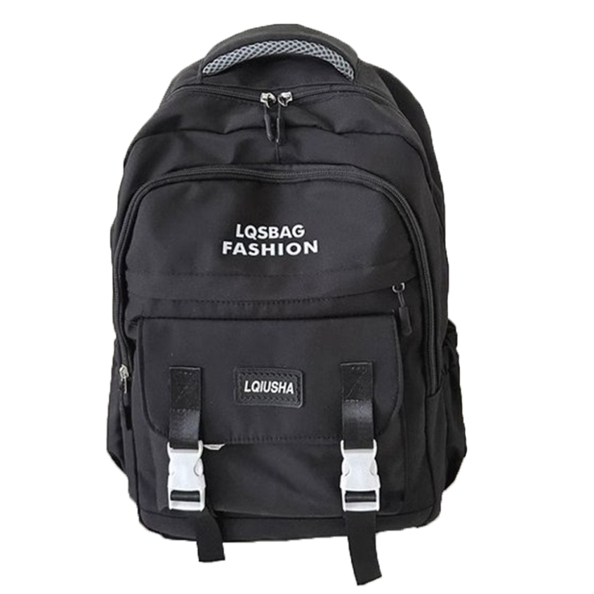 READY COD Tas Sekolah Ransel Wanita Korean Eiger Anak Sma Remaja Backpack Polos Nilon Laptop Unisex