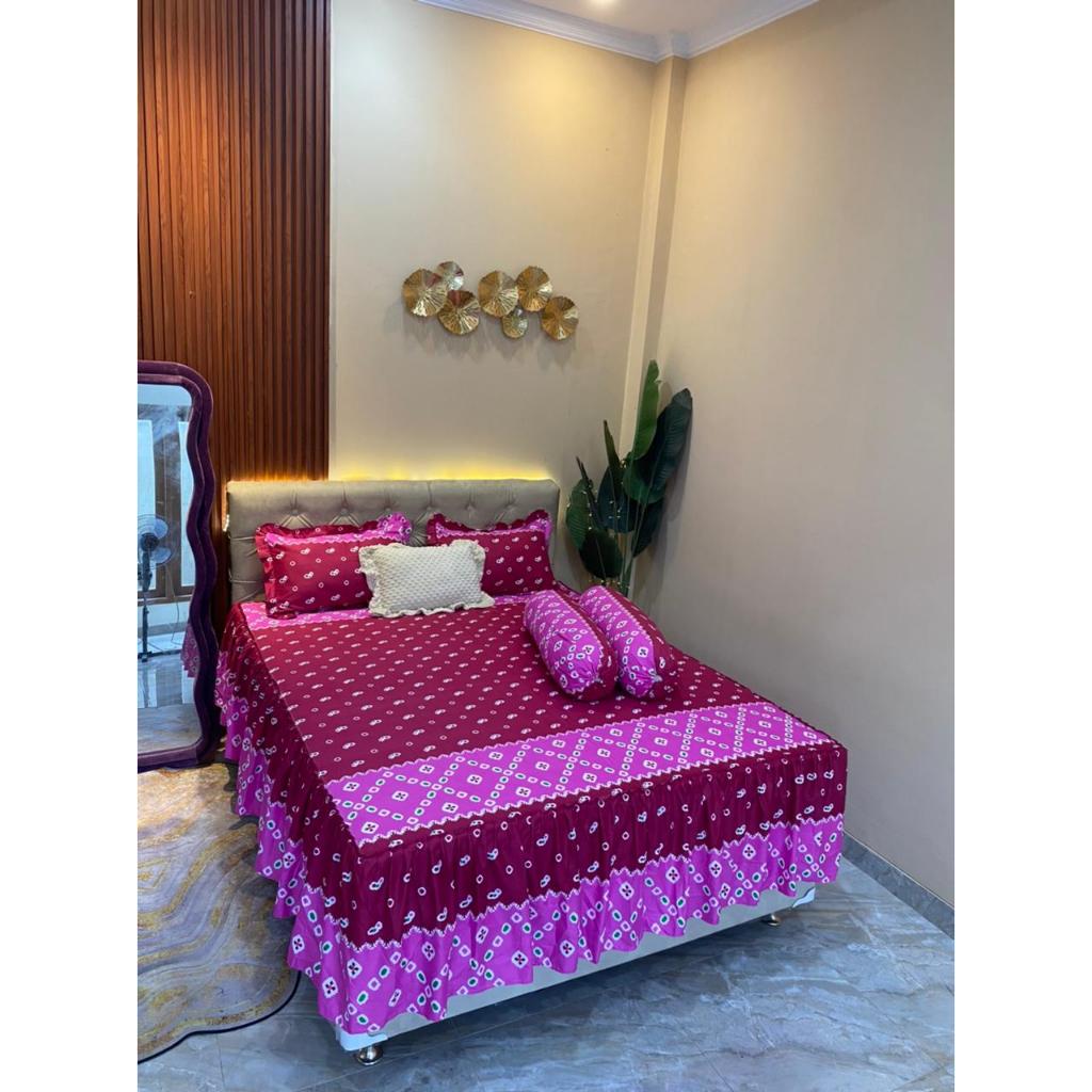 Sprei Rumbai 120x200 Motif Aethetic Bunga Karakter dan Abstrak