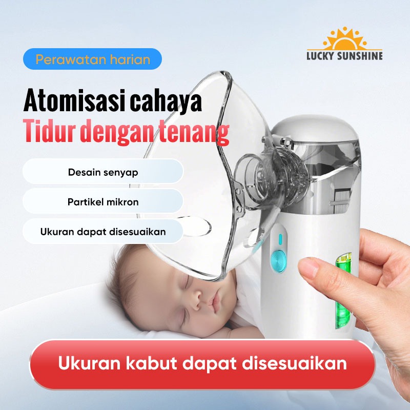 Mini Nebulizer/ Mesh Nebulizer  / Bisa untuk Anak dan Dewasa spp/Inhaler Nebulizer  /Portable / Rech