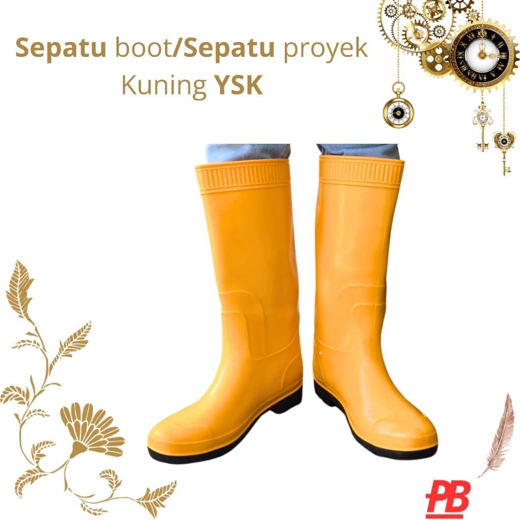 Safety Boot Kuning/Sepatu Proyek Kuning