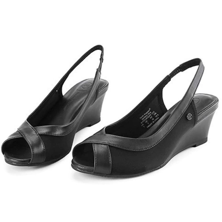 PSPGN.CO | original branded Hush Puppies Monza Lyla sepatu kulit wanita wedges