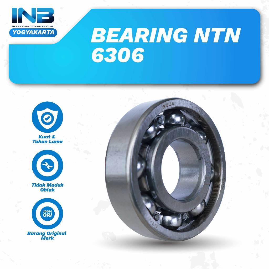 Laker Bearing 6306 NTN Bearing Mesin Pompa Irigasi Ns80 Bearing Dalam Mesin DIesel Original NTN INB 