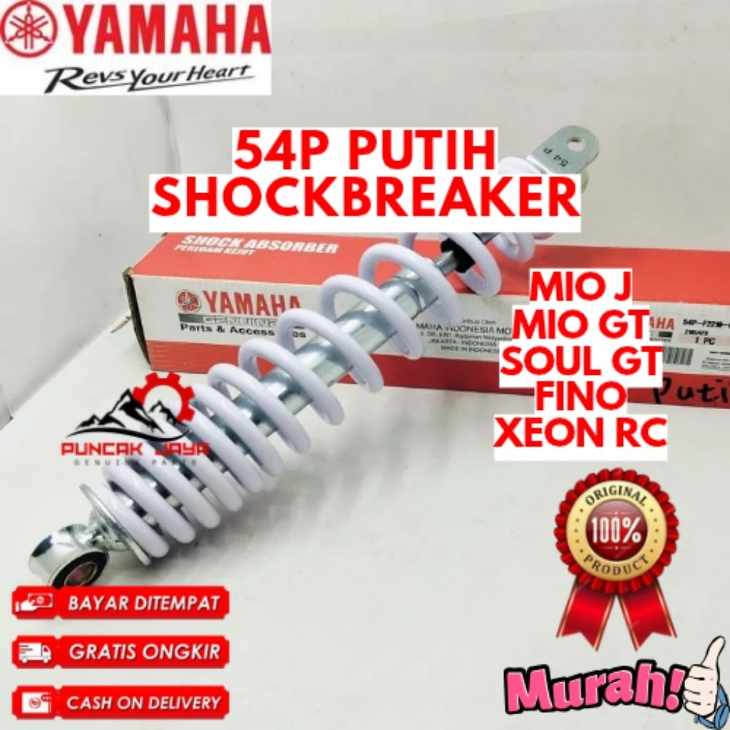 SHOCKBREAKER ORIGINAL YAMAHA KODE 54P PUTIH, SHOCKBREAKER MIO J, SHOCKBREAKER MIO GT, SHOCKBREAKER S