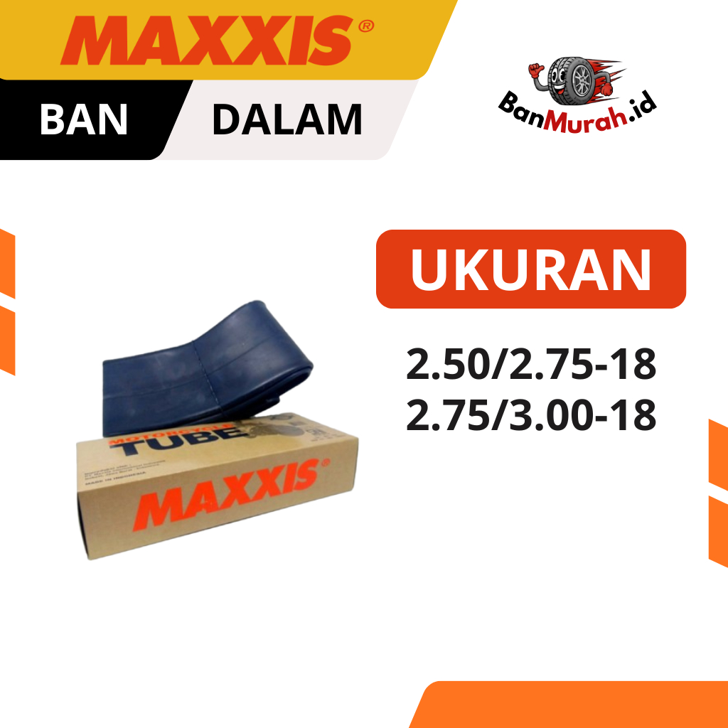 Ban Dalam Maxxis Ukuran 250/275 275/300 Ring 18