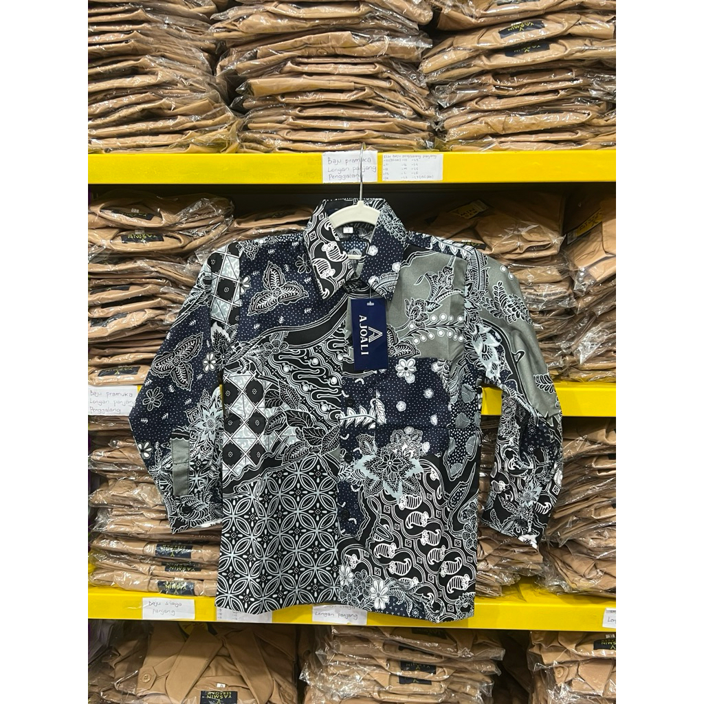 Baju Batik Anak Cowok Lengan Panjang Dan Pendek