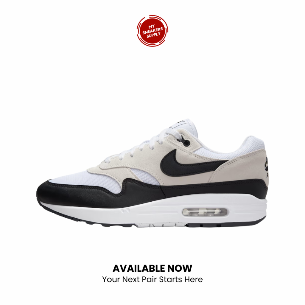 Sepatu Sneakers Nike Air Max 1 Essential White Black - [FZ5808 102] [BARU]