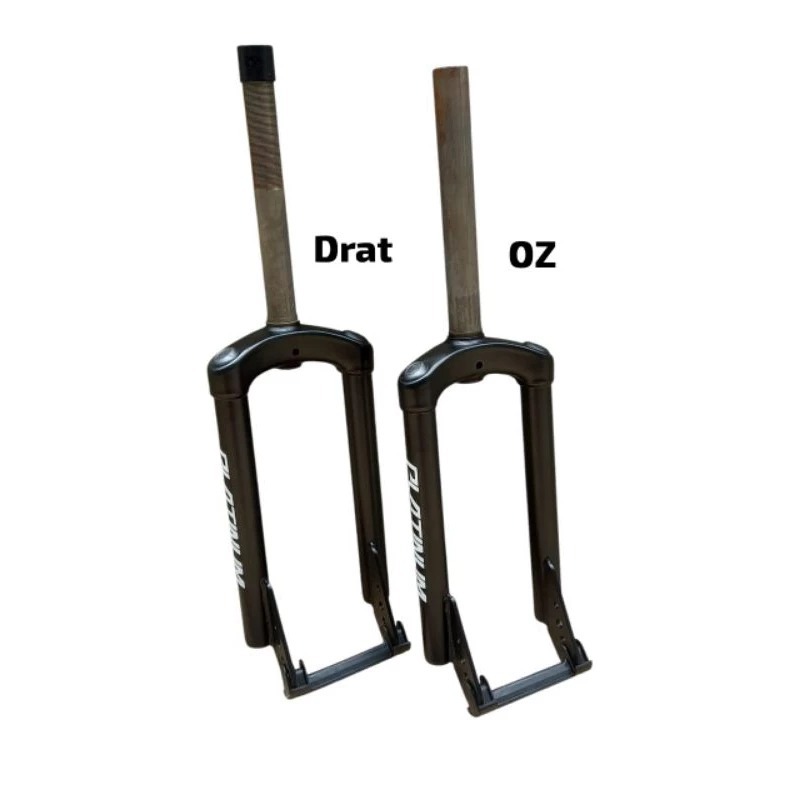 Fork Oversize/Drat BMX Platinum Fighter 20" Hitam Doff Besi