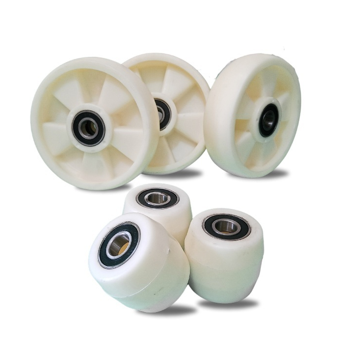 Nylon Caster Hand Stacker / Semi Electric Hand Stacker Roda