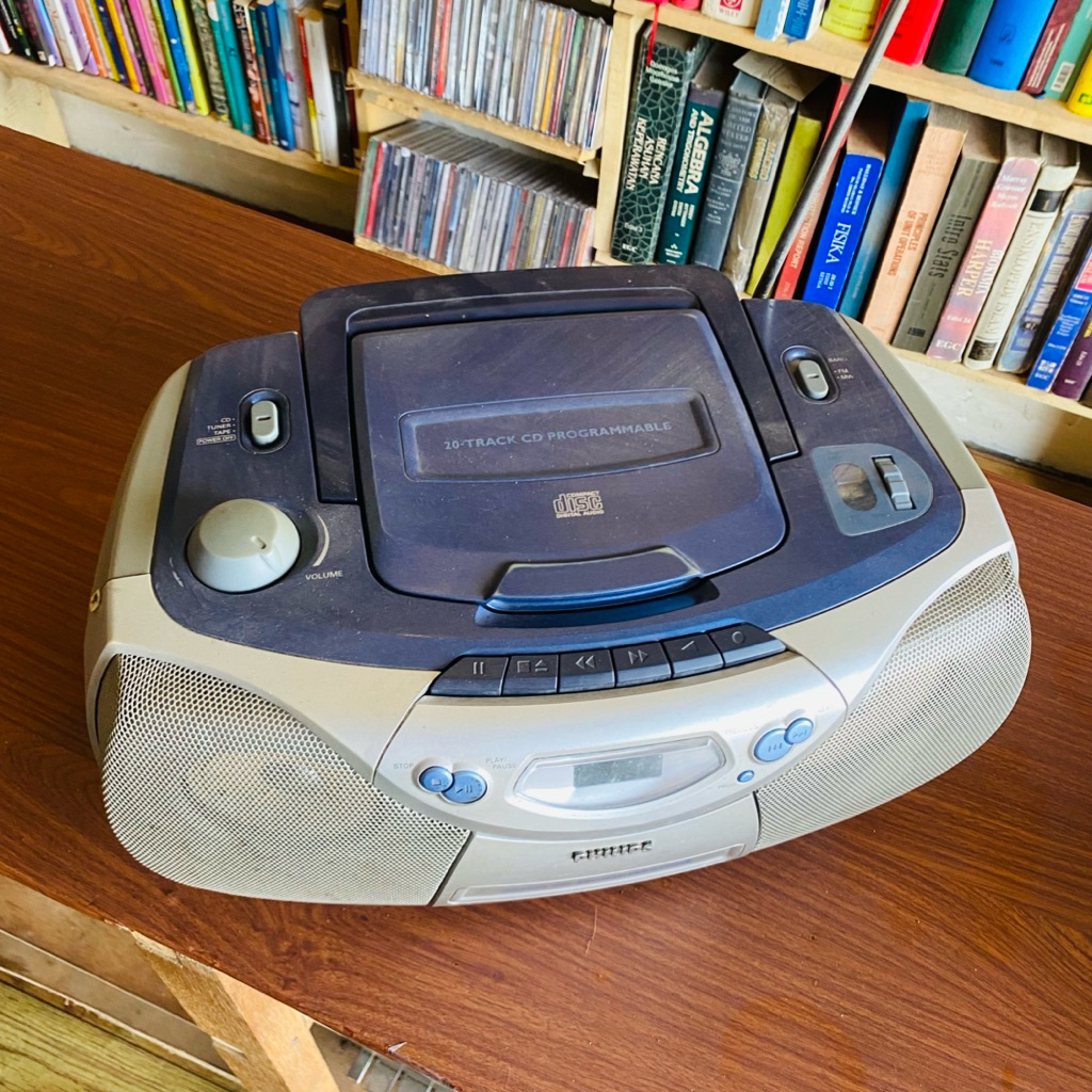 Boombox CD Kaset Radio Philips AZ1004 CD Soundmachine Portable Stereo